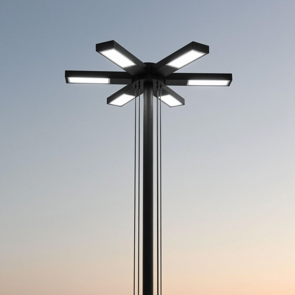 Мачты освещения - фото